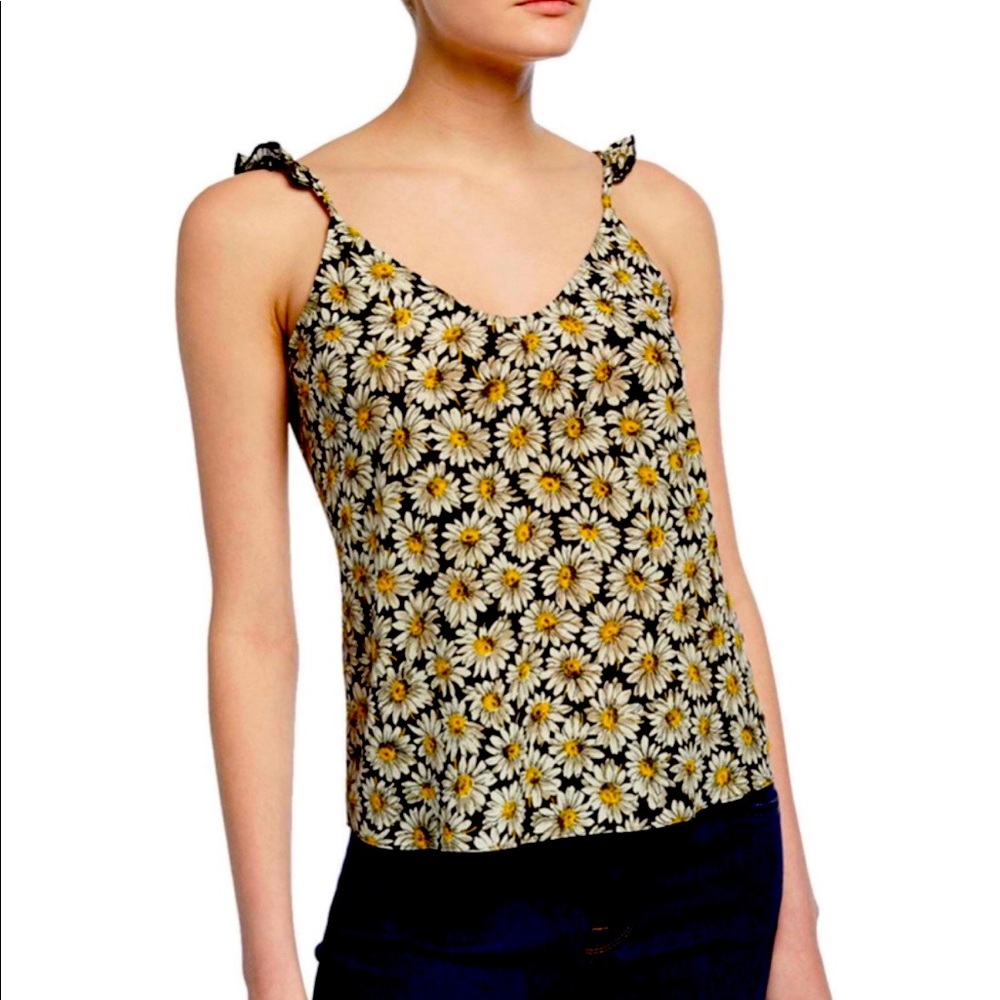 7 for all mankind Daisy print cami top